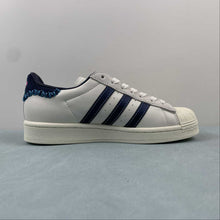 Cargar imagen en el visor de la galería, Feifei Ruan x Adidas Superstar Chalk White Navy ID1139