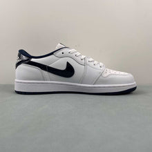 Cargar imagen en el visor de la galería, Air Jordan 1 Retro Low 85 White Metallic Navy FB9933-141