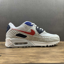 Cargar imagen en el visor de la galería, Air Max 90 Euro Tour 2020 White Midnight Navy Bright Blue University Red CW7574-100