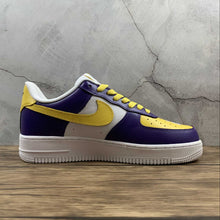 Cargar imagen en el visor de la galería, Air Force 1 07 Low “Lakers” Purple Yellow White Customised 315122-118