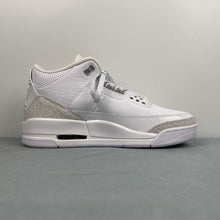 Cargar imagen en el visor de la galería, Air Jordan 3 Retro White Metallic Silver White CT8532-111