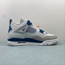 Cargar imagen en el visor de la galería, Air Jordan 4 Retro Military Blue Off-White Neutral Grey FV5029-141