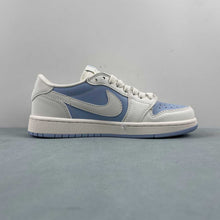 Cargar imagen en el visor de la galería, Fragment Design x Travis Scott x Air Jordan 1 Low OG SP LV White Blue BB6588-103