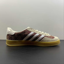 Cargar imagen en el visor de la galería, Adidas x Gucci Gazelle Beige Brown White Gum