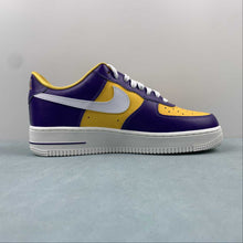 Cargar imagen en el visor de la galería, Air Force 1 07 Low Be True To Her School LSU Court Purple White University Gold Sail FJ1408-500