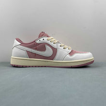 Cargar imagen en el visor de la galería, Travis Scott x Air Jordan 1 Low OG Pink Beige Red DM7866-600