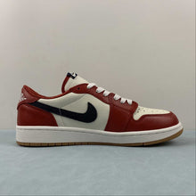 Cargar imagen en el visor de la galería, Air Jordan 1 Low OG Shattered Backboard Custom Edition Red White Black DZ0790-100