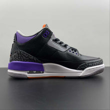Cargar imagen en el visor de la galería, Air Jordan 3 Retro Court Purple Black Cement Grey White CT8532-050