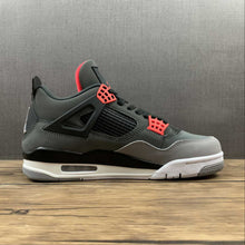 Cargar imagen en el visor de la galería, Air Jordan 4 Retro Infrared 23 Black Dark Grey Cement Grey DH6927-061