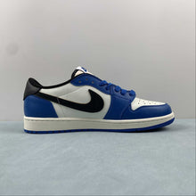 Cargar imagen en el visor de la galería, Travis Scott x Air Jordan 1 Low OG SP Blue Inverted Hook DM7866-888