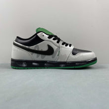 Cargar imagen en el visor de la galería, Air Jordan 1 Low Black Black Lucky Green White 553558-065