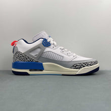 Cargar imagen en el visor de la galería, Air Jordan Spizike Low White Pure Platinum Blue Void Hot Lava FQ1759-110