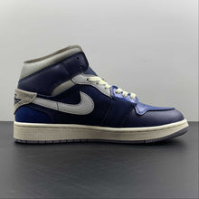 Cargar imagen en el visor de la galería, Air Jordan 1 Mid SE CRAFT Obsidian French Blue Ashen Slate White DR8868-400