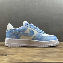 Cargar imagen en el visor de la galería, Air Force 1 07 Low Blue Sky White Blue Customised CW2288-113