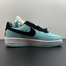 Cargar imagen en el visor de la galería, Air Force 1 Low 1837 Tiffany Blue Black DZ1382-002