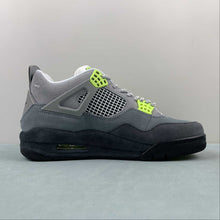 Cargar imagen en el visor de la galería, Air Jordan 4 Retro Neon Cool Grey Volt Wolf Anthracite CT5342-007