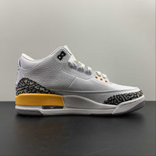 Cargar imagen en el visor de la galería, Air Jordan 3 Retro White Laser Orange Cement Grey Black CK9246-108
