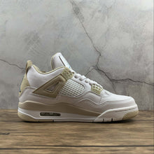Cargar imagen en el visor de la galería, Air Jordan 4 Retro GG Linen Blue Light White Boarder Sand 487724-118