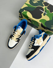 Cargar imagen en el visor de la galería, BAPE Sk8 STA Blue Navy Black White Beige