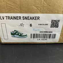 Cargar imagen en el visor de la galería, Louis Vuitton Trainer Snaker x Air Force 1 White Green LK0226