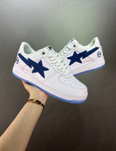 Cargar imagen en el visor de la galería, BAPE STA White Blue Denim