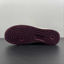 Cargar imagen en el visor de la galería, Air Force 1 07 Low Pearlescent Beige Dark Red DD9915-666