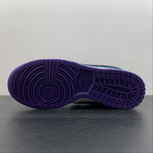 Cargar imagen en el visor de la galería, SB Dunk Low Chenille Swoosh Sail Grand Purple Neptune Green DQ7683-100