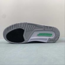 Cargar imagen en el visor de la galería, Air Jordan 3 Retro Bright Green Wolf Gray Black White CT8532-031