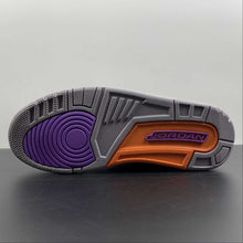 Cargar imagen en el visor de la galería, Air Jordan 3 Retro Court Purple Black Cement Grey White CT8532-050