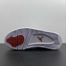 Cargar imagen en el visor de la galería, Air Jordan 4 Retro GS University Red White Metallic Silver 408452-112