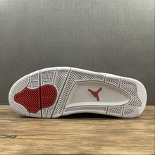 Cargar imagen en el visor de la galería, Air Jordan 4 Retro White University Red Metallic Silver CT8527-112