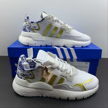 Cargar imagen en el visor de la galería, Adidas Nite Jogger White Grey Blue Gold FW6709