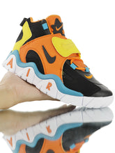 Cargar imagen en el visor de la galería, Air Barrage Mid QS Fire Attack Retro Naranja, Negro, Agua, Azul y Blanco
