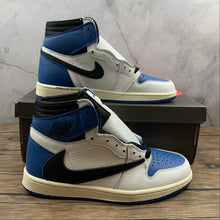 Cargar imagen en el visor de la galería, Air Jordan 1 High OG SP Sail Black-Mltry Blue-Shy Pnk MNJDLS-642