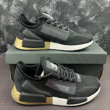 Cargar imagen en el visor de la galería, Adidas NMD R1 V2 Black Gold and White