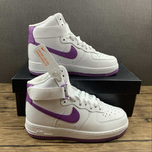 Cargar imagen en el visor de la galería, Air Force 1 High White Dark Orchid-White 334031-112