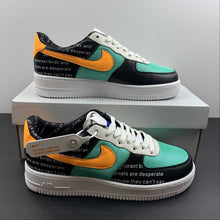 Cargar imagen en el visor de la galería, Air Force 1 07 Low White Black Raw Rubber Sole CI0057-100