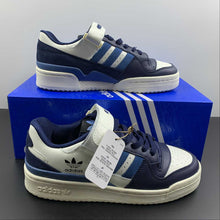 Cargar imagen en el visor de la galería, Adidas Forum 84 Low White Navy Marine GX2162