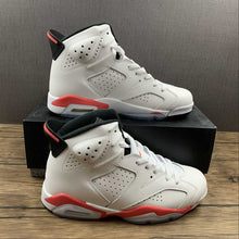 Cargar imagen en el visor de la galería, Air Jordan 6 Retro White Sharp Red 384664-123