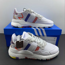 Cargar imagen en el visor de la galería, Adidas Nite Jogger White Blue-Red CG6198