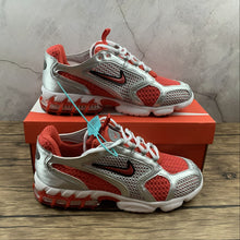 Cargar imagen en el visor de la galería, Air Zm Spiridon Cg 2 Stussy Silver Grey Red White CJ1288-600