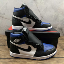 Cargar imagen en el visor de la galería, Air Jordan 1 Retro High OG Black Black-White-Game Royal (2021) 555088-041
