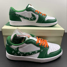 Cargar imagen en el visor de la galería, Air Jordan 1 Retro Low OG SP “Travis Scott” Green Hook LV Barb DM7866-885