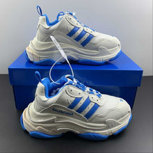 Cargar imagen en el visor de la galería, Balenciaga Tripe S x Adidas White Blue