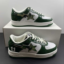 Cargar imagen en el visor de la galería, BAPE STA Green White Camouflage