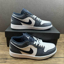 Cargar imagen en el visor de la galería, Air Jordan 1 Low Armory Navy White Black 553558-414