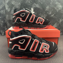 Cargar imagen en el visor de la galería, Air More Uptempo 96 Black White Laser Crimson CJ6129-001