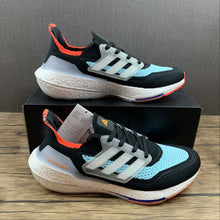 Cargar imagen en el visor de la galería, Adidas UltraBoost 21 Core Black Cloud White Pulse Aqua S23867