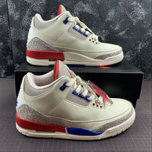Cargar imagen en el visor de la galería, Air Jordan 3 Retro Milky White Grey Blue Red 136064-140