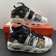 Cargar imagen en el visor de la galería, Air More Uptempo Animal White Black Leopard Print DZ4843-100